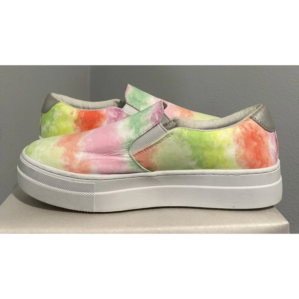 Guess Womens Paysyn Slip On Casual Tie Dye Sneakers Shoes Size 10 M